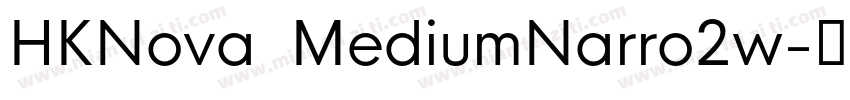 HKNova  MediumNarro2w字体转换